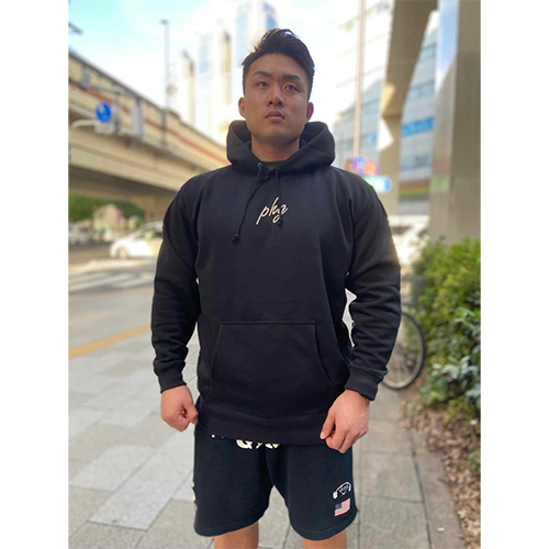 POWERHOUSE GYM 日本上陸5周年 23SSプレミアムパーカー BLACK