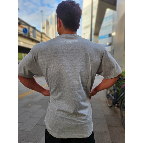 POWERHOUSE GYM SHUT UP AND SQUAT! Tシャツ GRAY