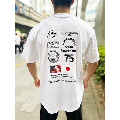 POWERHOUSE GYM 日本上陸5周年 23SSプレミアムＴシャツ WHITE