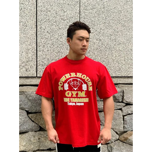 POWERHOUSE GYM BIGロゴTシャツ RED