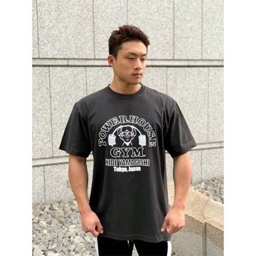 POWERHOUSE GYM BIGロゴTシャツ BLACK