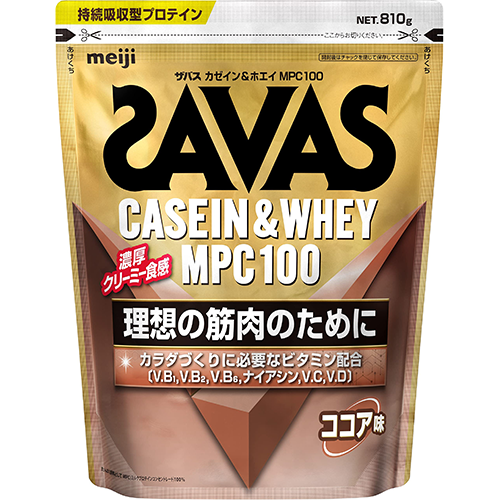 SAVAS カゼイン&ホエイプロテイン ココア味 810g