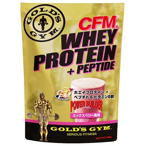 GOLD'S GYM ホエイプロテイン+ペプチド&ビタミンB群 ミックスベリー風味 900g